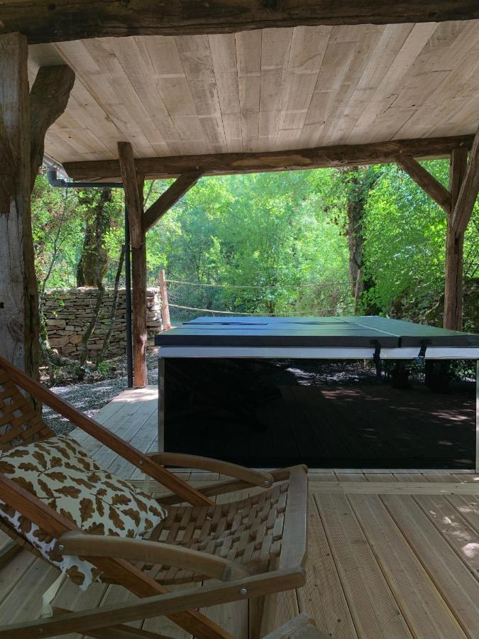 Cabane Lodge Avec Spa Privatif Livernon Extérieur photo